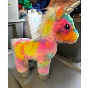 Build a Bear Rainbow Unicorn Plush Stuffed
